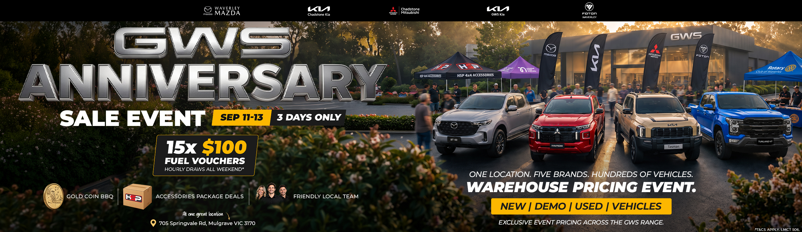 GWS Automotive Group Anniversary Sale Event